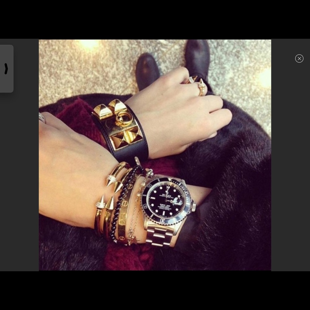 2nd bracelet 50% off Rose gold crystal cuff 1 left - Picture 4 of 5